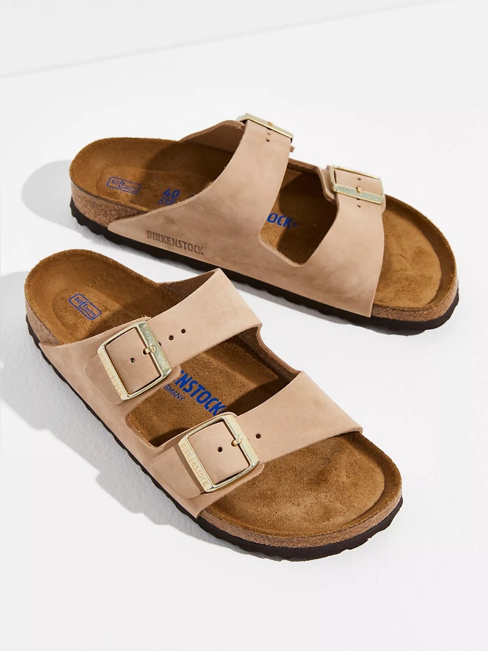 Birkenstock Arizona Soft Footbed Sandals sandcastle nubuck